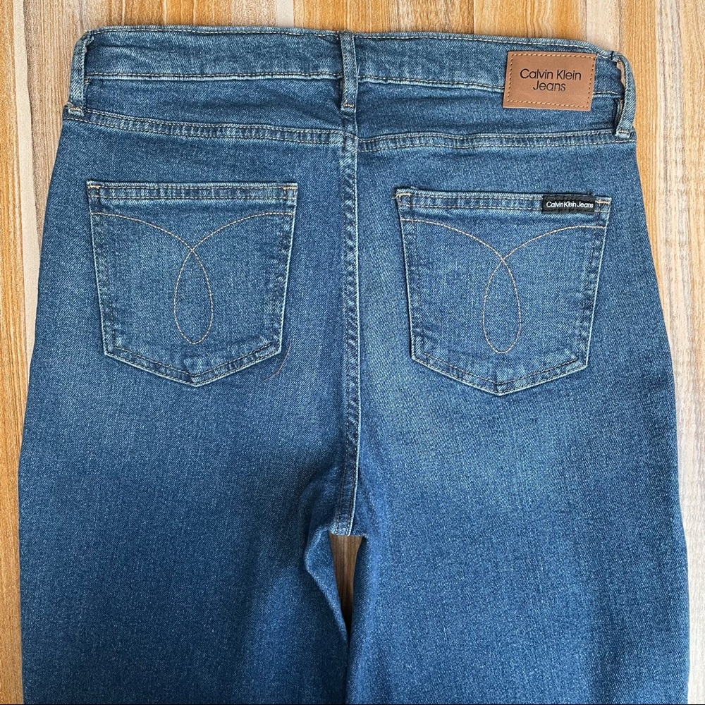 Calvin Klein High Rise Straight Jeans - Picture 5 of 7